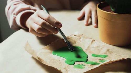 A Person Doing a Paint