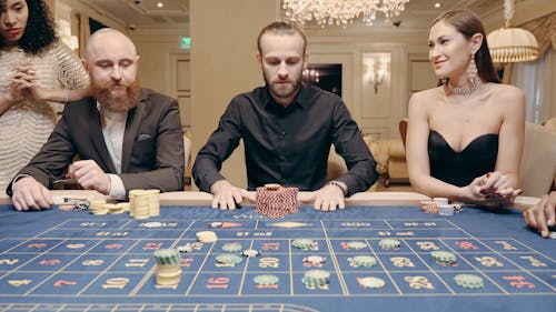 Man Bets All In the Gambling Chips