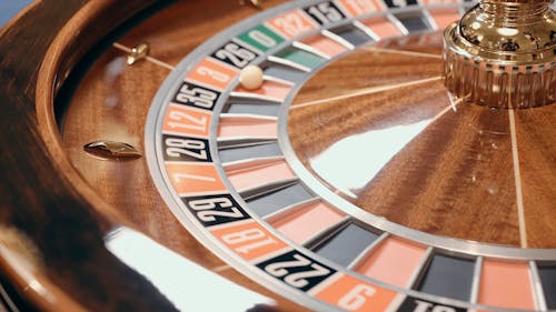Close Up View of a Spinning Roulette