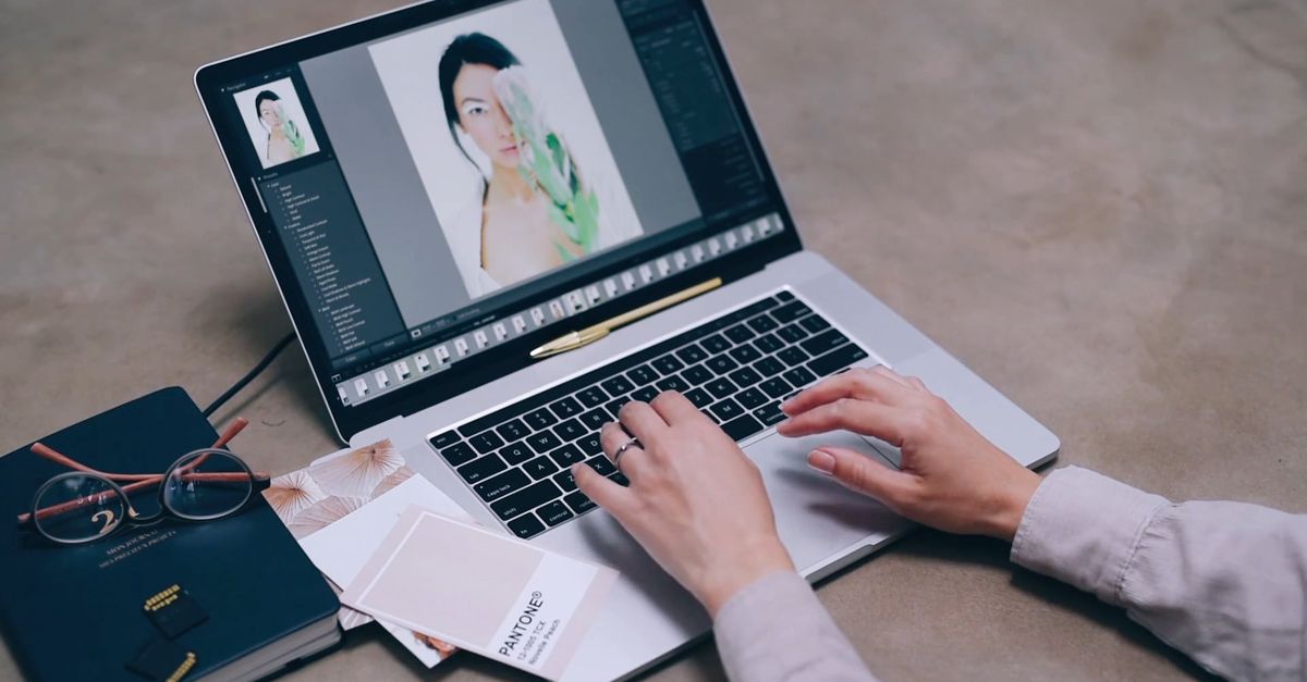 Person Editing the Picture using Laptop Free Stock Video Footage ...