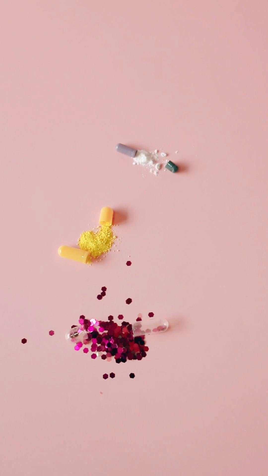 Shot of Pills Broken in Half · Free Stock Video