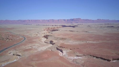 Aerial Footage of a Desert