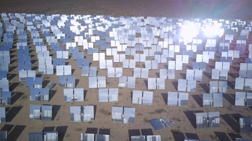 Aerial Shot of a Solar Farm