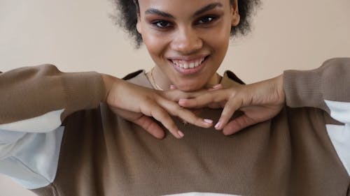 Happy Woman Looking at Camera