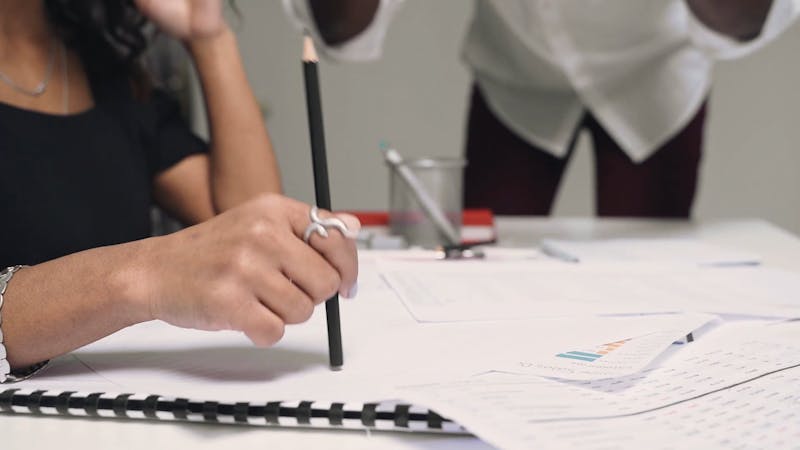 A Man Showing His Anger And Frustration By Ripping a Paper Free Stock ...