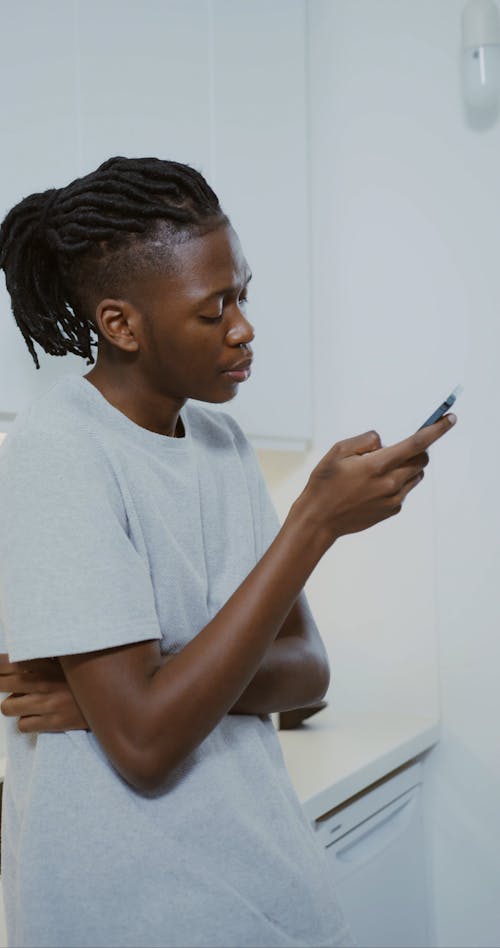 Man Using a Smartphone