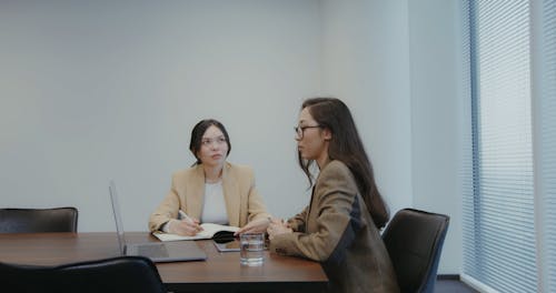 Women Discussing about Work