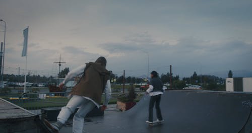 Skaters Practicing