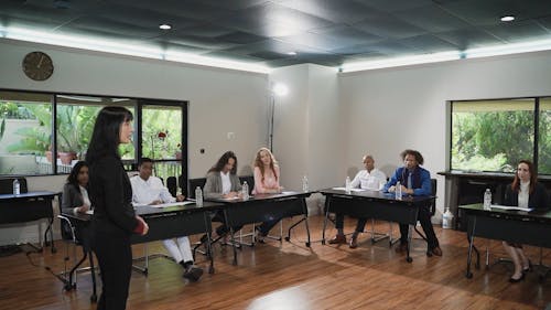 Businesspeople Having a Meeting in the Office