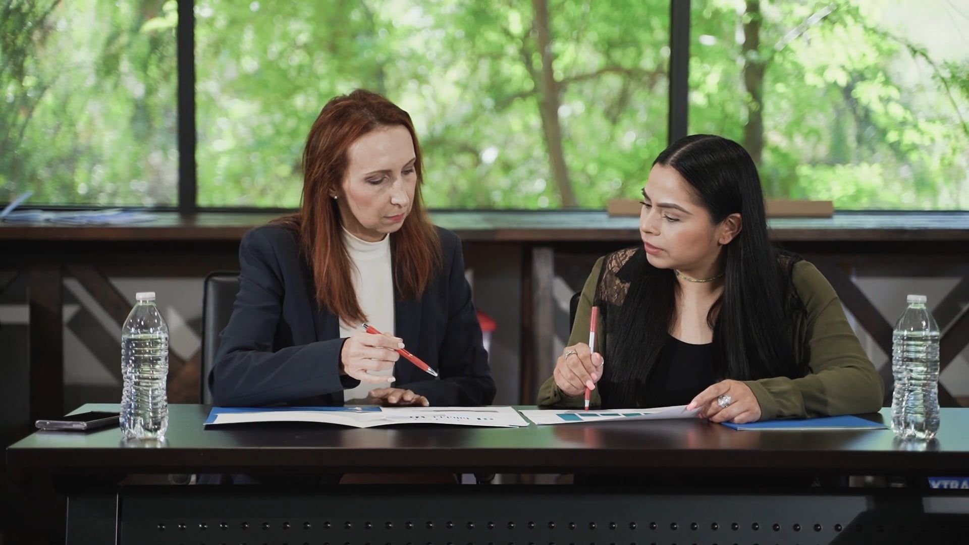 A Businesswoman Explaining Paperwork Free Stock Video Footage, Royalty ...