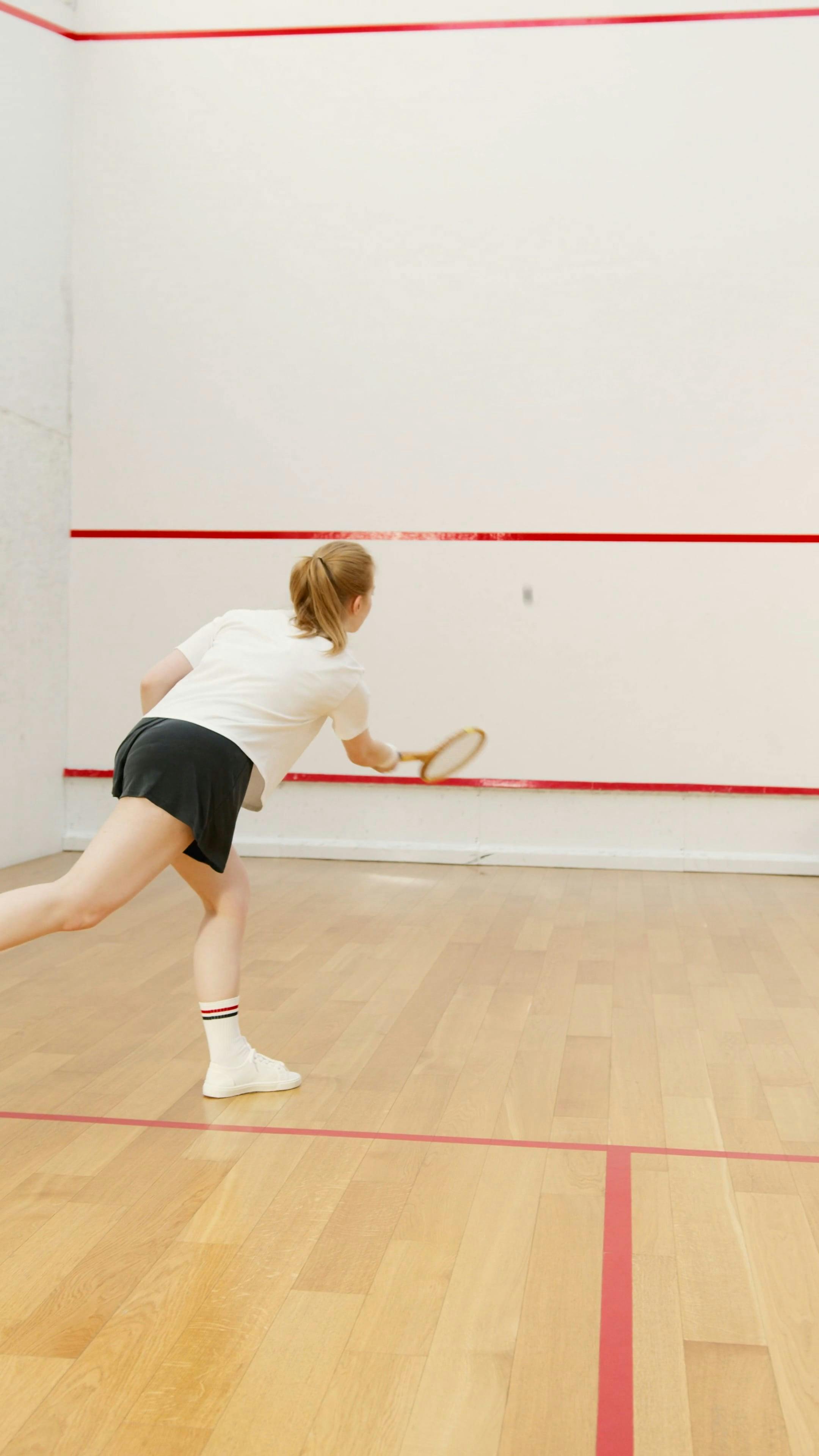 Man and Woman Playing Squash · Free Stock Video