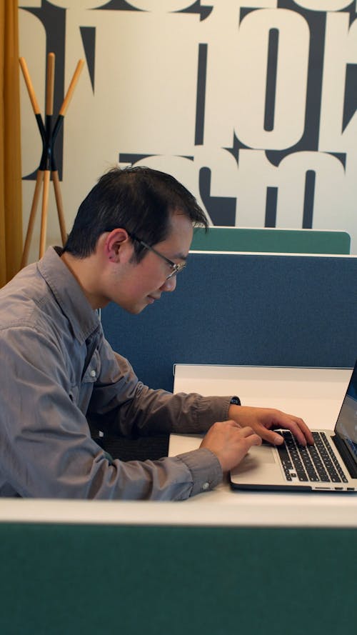 Man Using Laptop