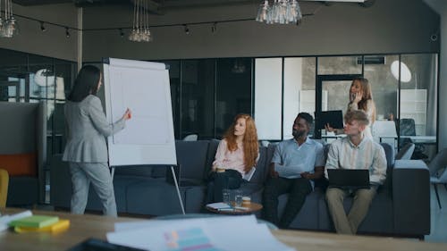 Team having Meeting