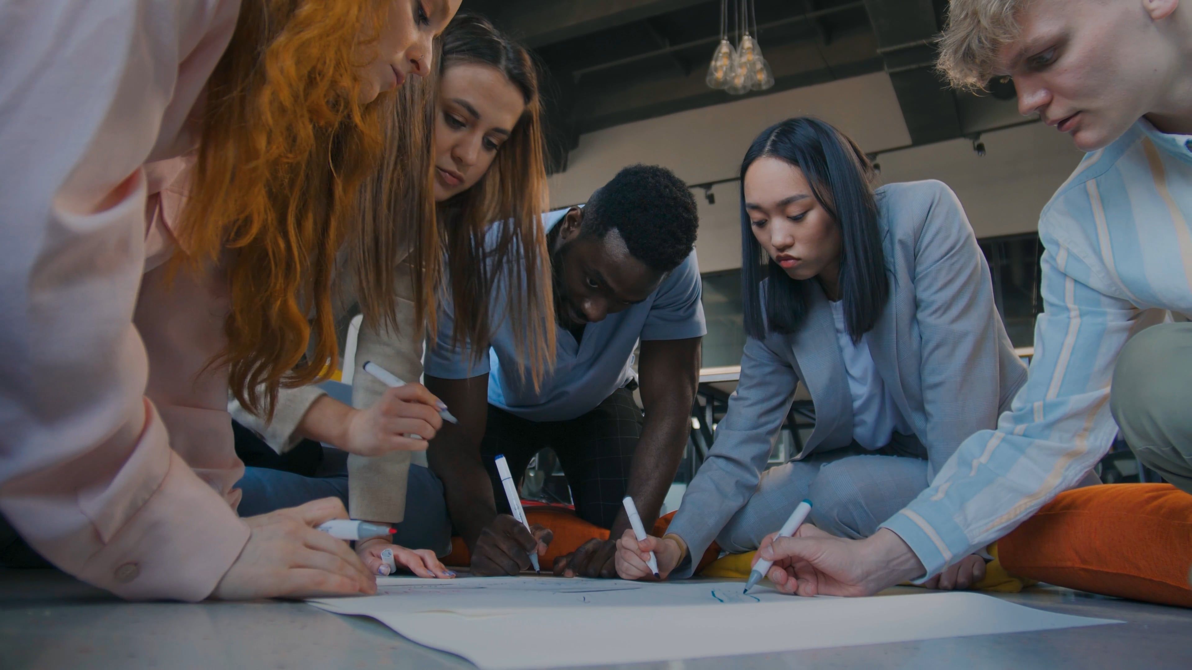 People Writing on a Paper Together Free Stock Video Footage, Royalty ...