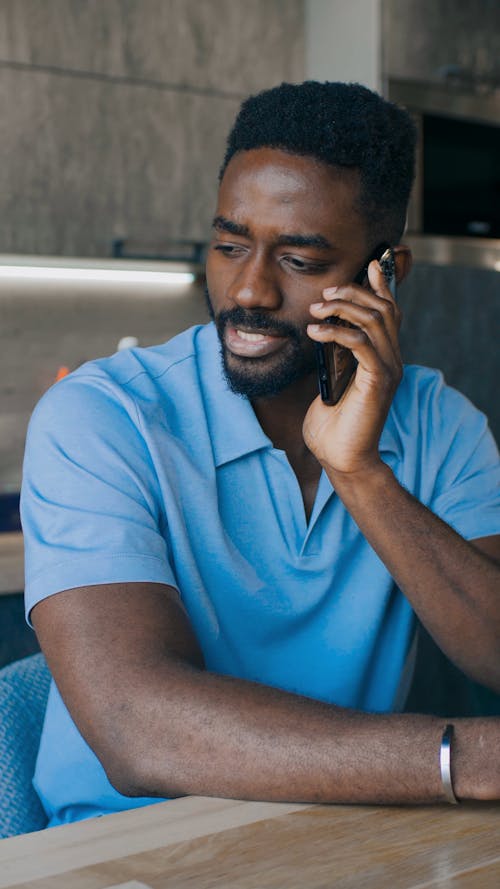 Man Talking on the Phone