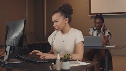 Call Center Representatives Working In the Office