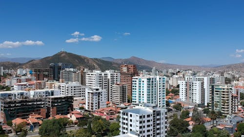 Drone Footage of Buildings in an Urban Area