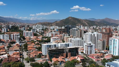 Drone Shot of the Houses and Buildings