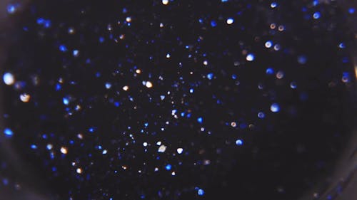 Close Up View of Dark and Shiny Crystals