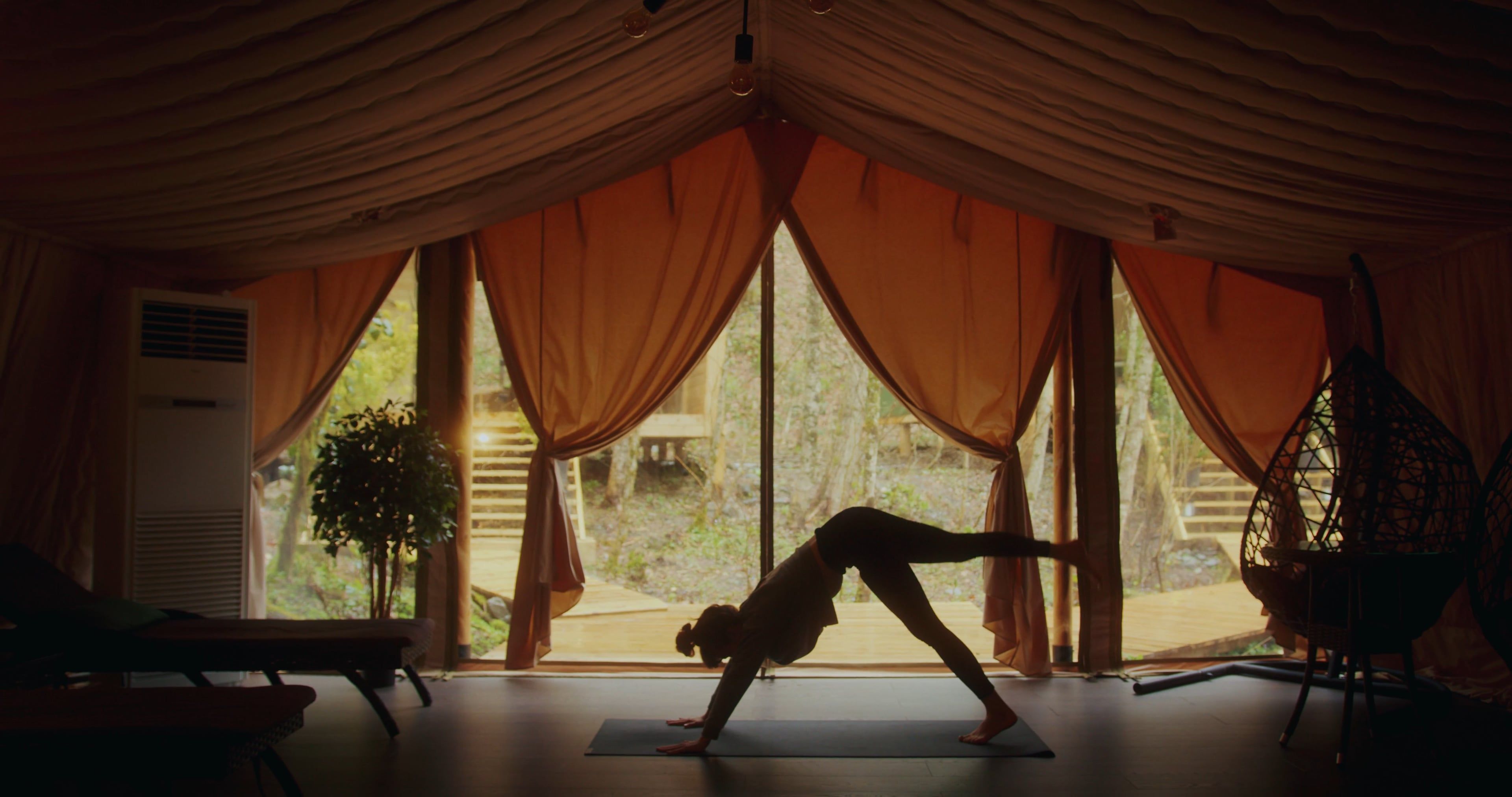 Woman Doing Yoga Free Stock Video Footage, Royalty-Free 4K & HD Video Clip