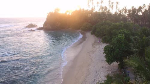 Sunset Over a Tropical Beach