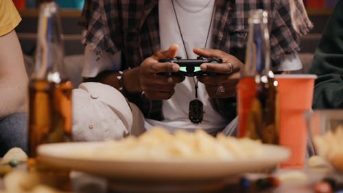 Person Holding Game Controller