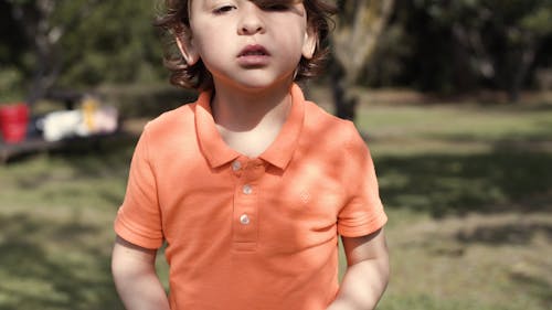 Close-up Video of a Boy