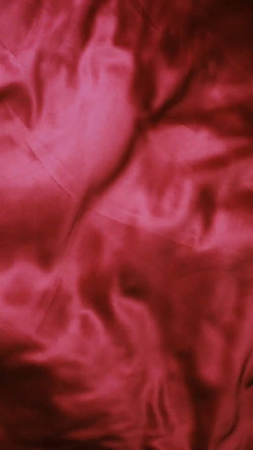 Crinkled Red Satin