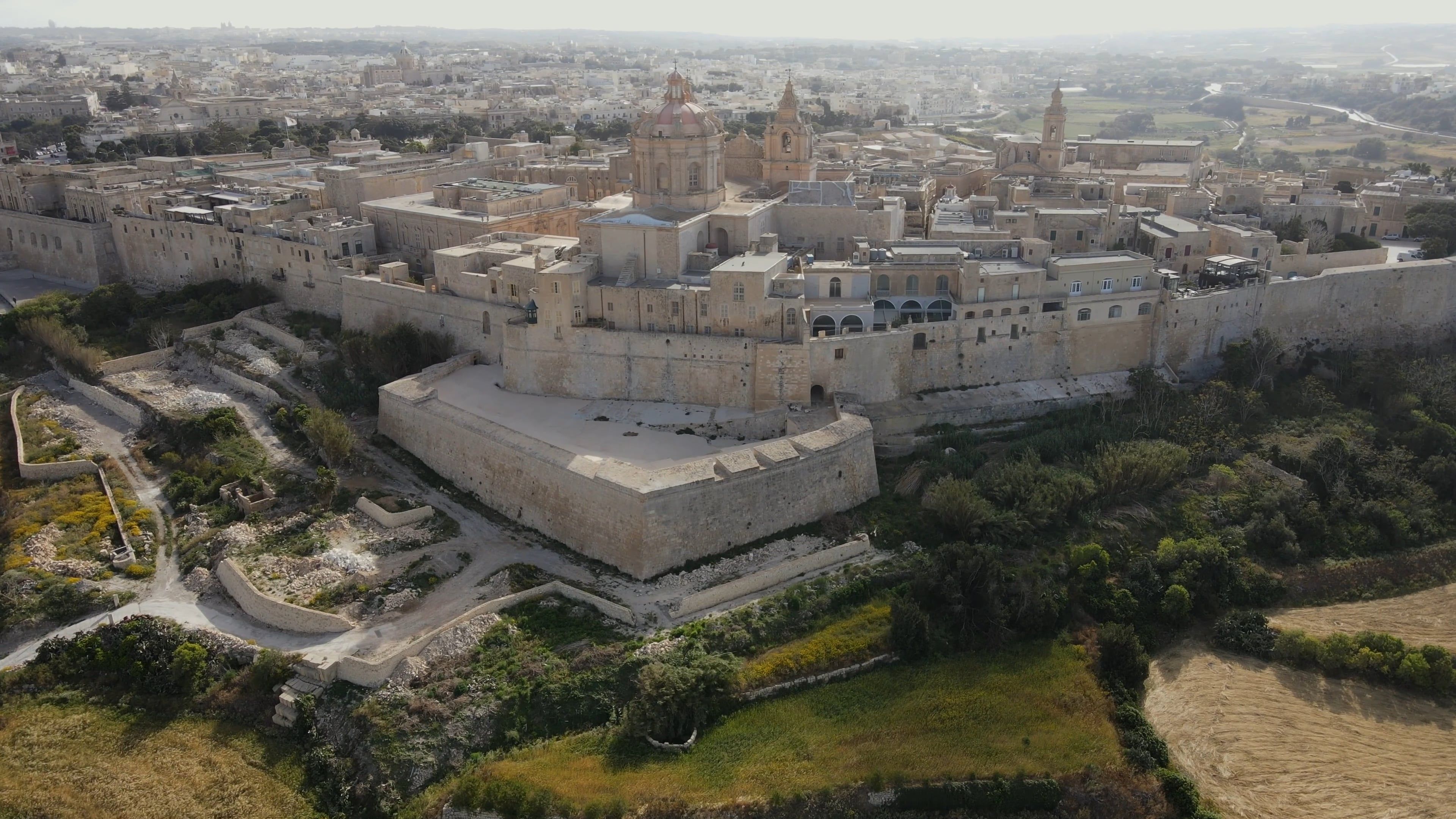 Drone Footage of an Ancient City Free Stock Video Footage, Royalty-Free ...