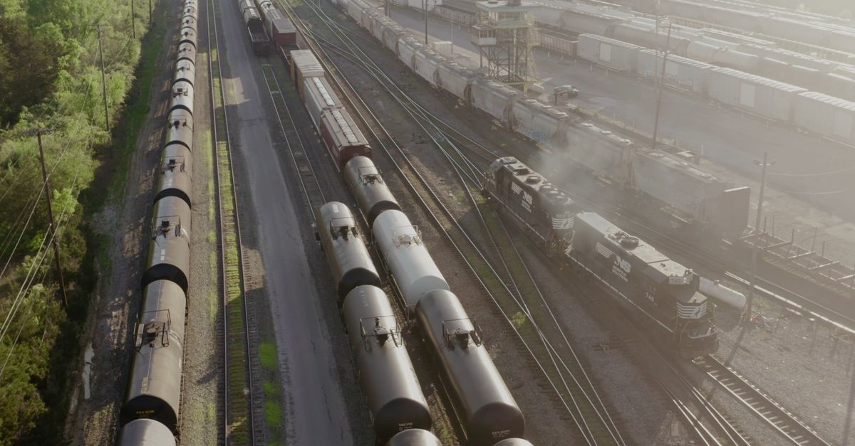 Train View Video High Angle Shot of a Train Free Stock Video Footage, Royalty-Free 4K ...
