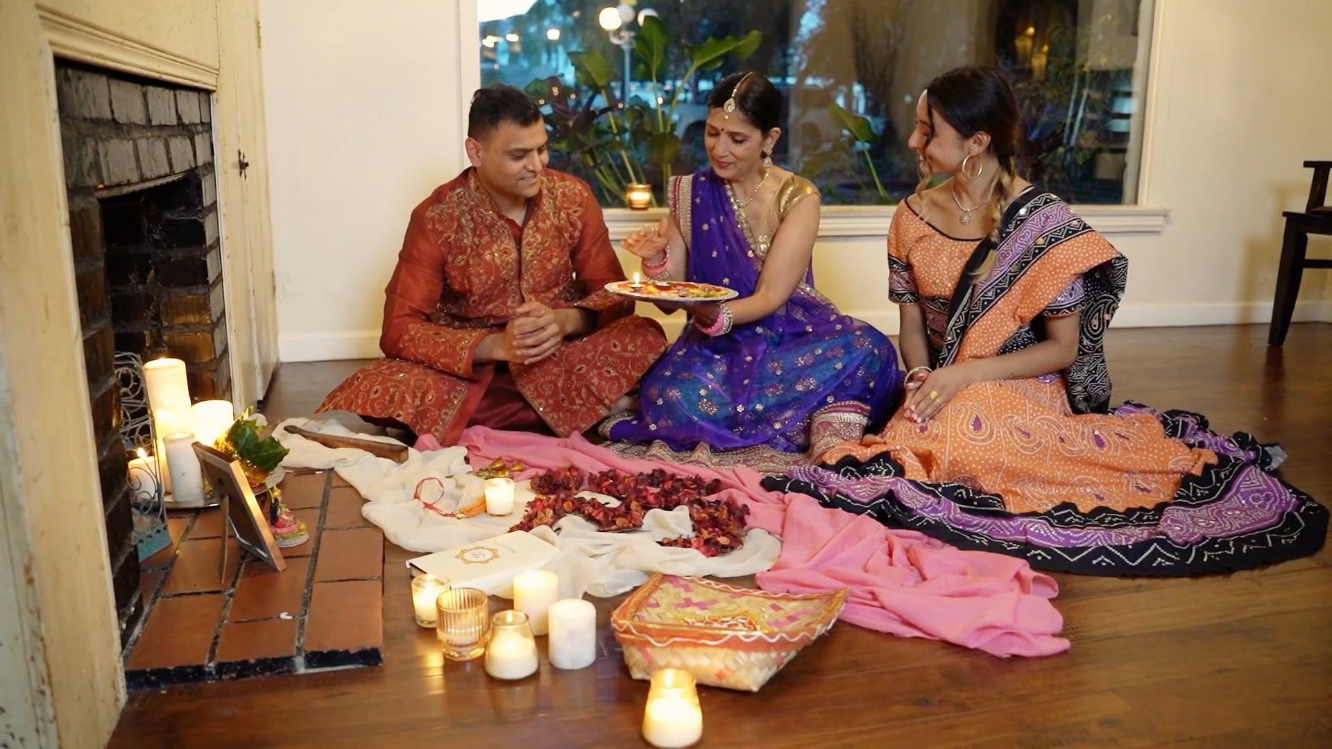 A Woman Practicing Indian Tradition and Ritual · Free Stock Video