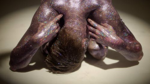 Man Covered in Glitter