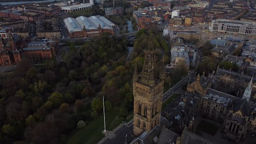 Aerial View of Glasgow University