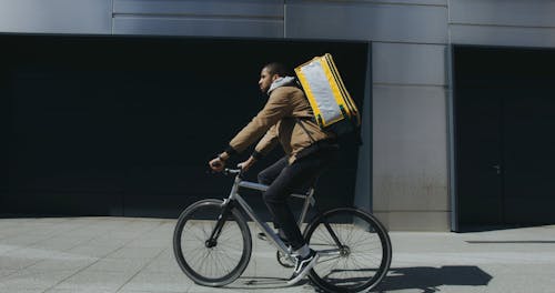 Man Riding a Bicycle