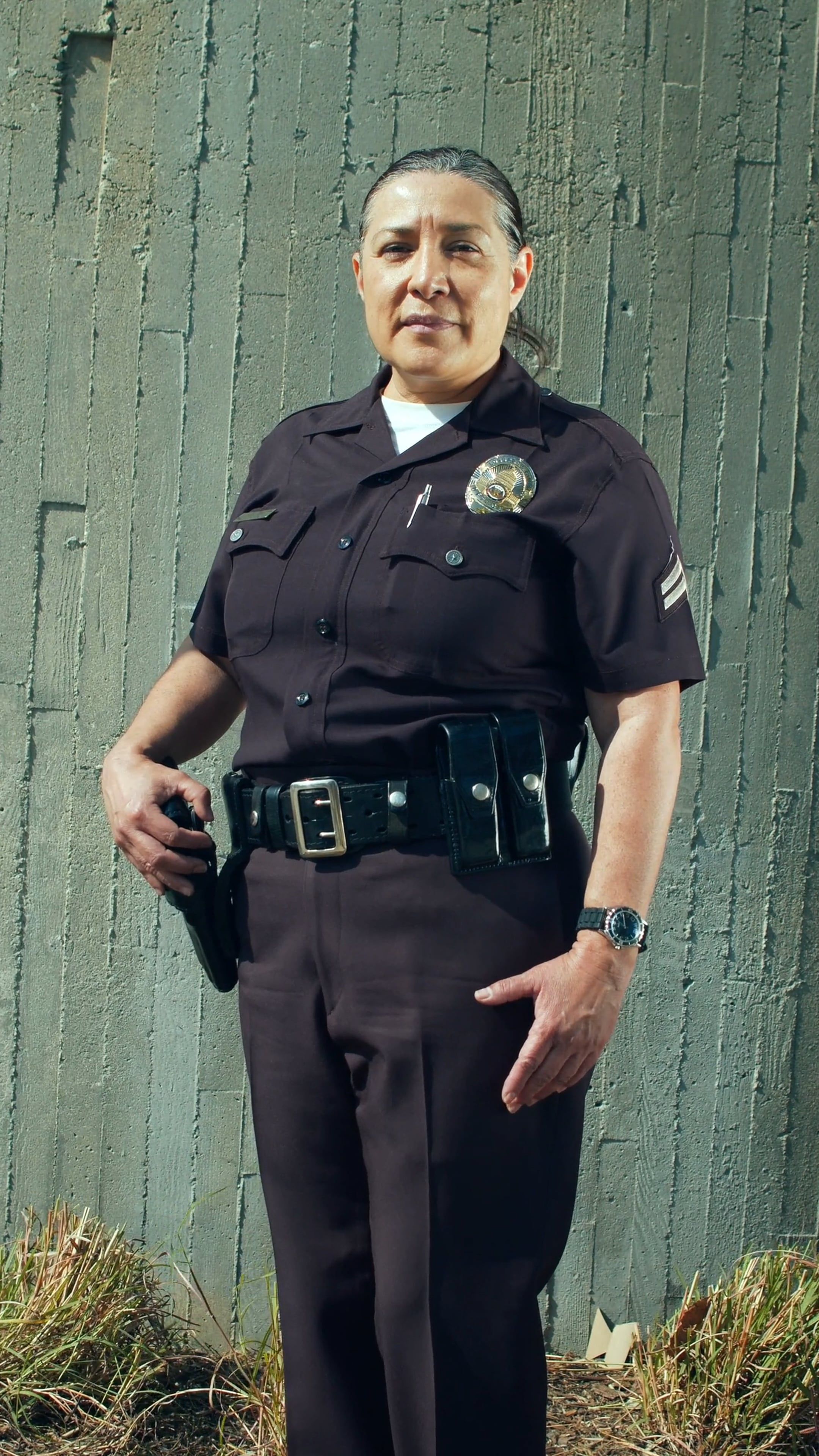 A Police Woman Looking in the Camera · Free Stock Video