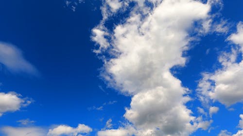 Time Lapse of Clouds on a Clear Day