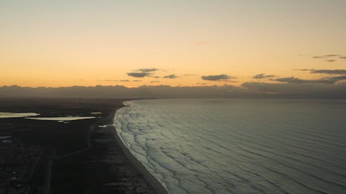 Drone Footage of Seashore