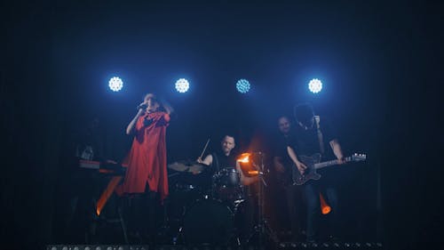 Band Performing in a Concert