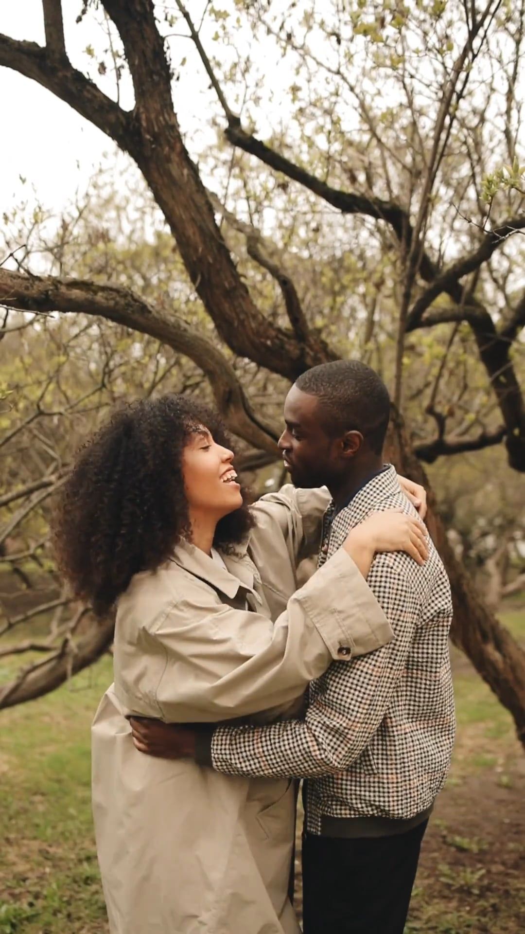 A Couple Hugging beside the Tree Free Stock Video Footage, Royalty-Free ...