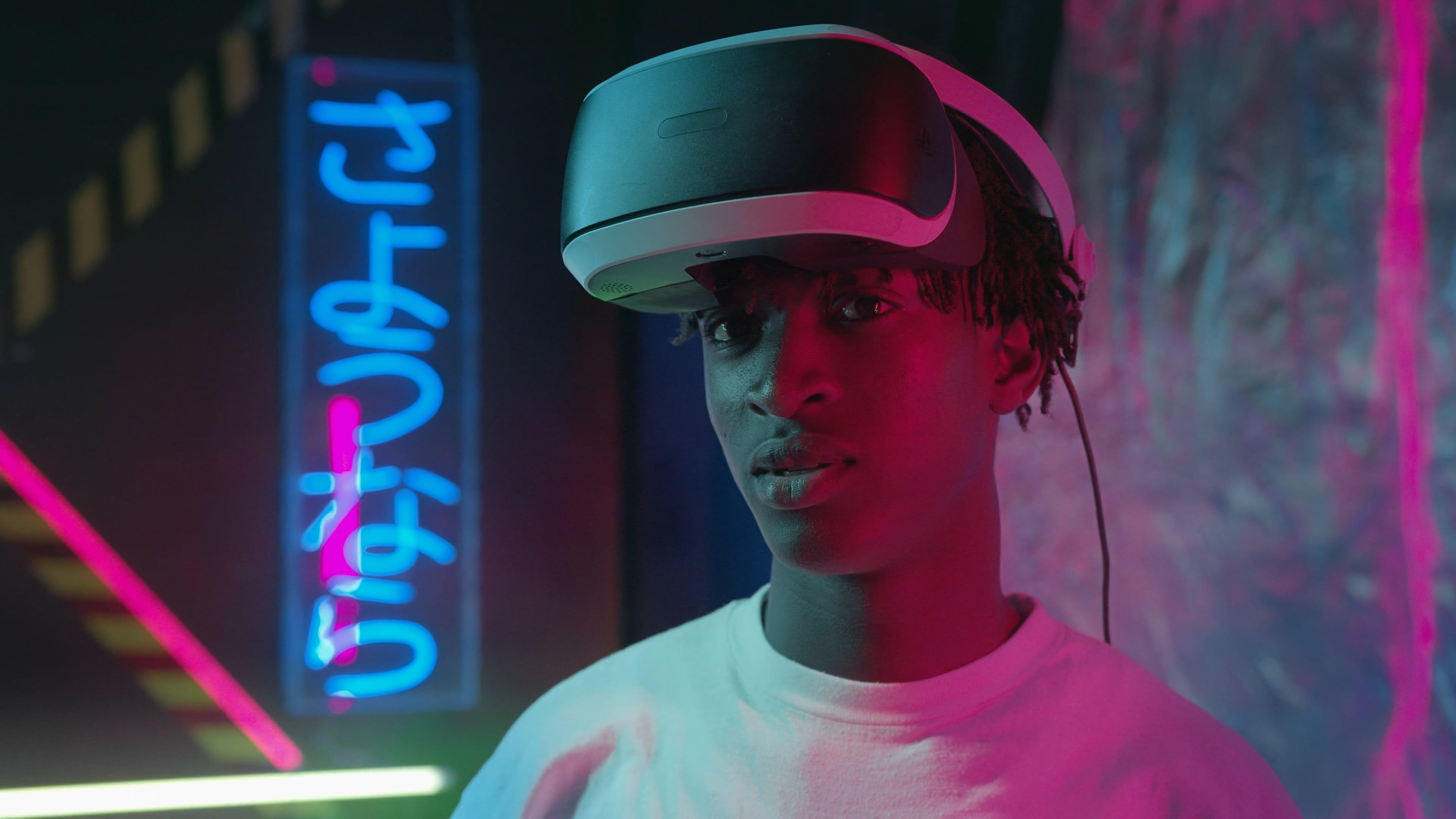 A Man Wearing VR Goggles on his Head Free Stock Video Footage, Royalty ...