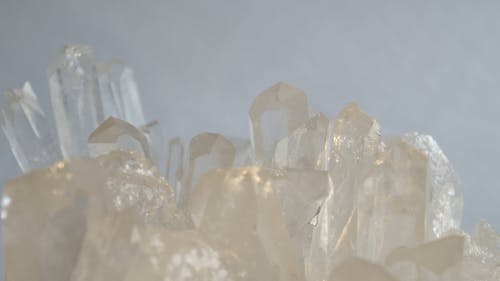 Close Up Shot of Quartz Crystal Clusters