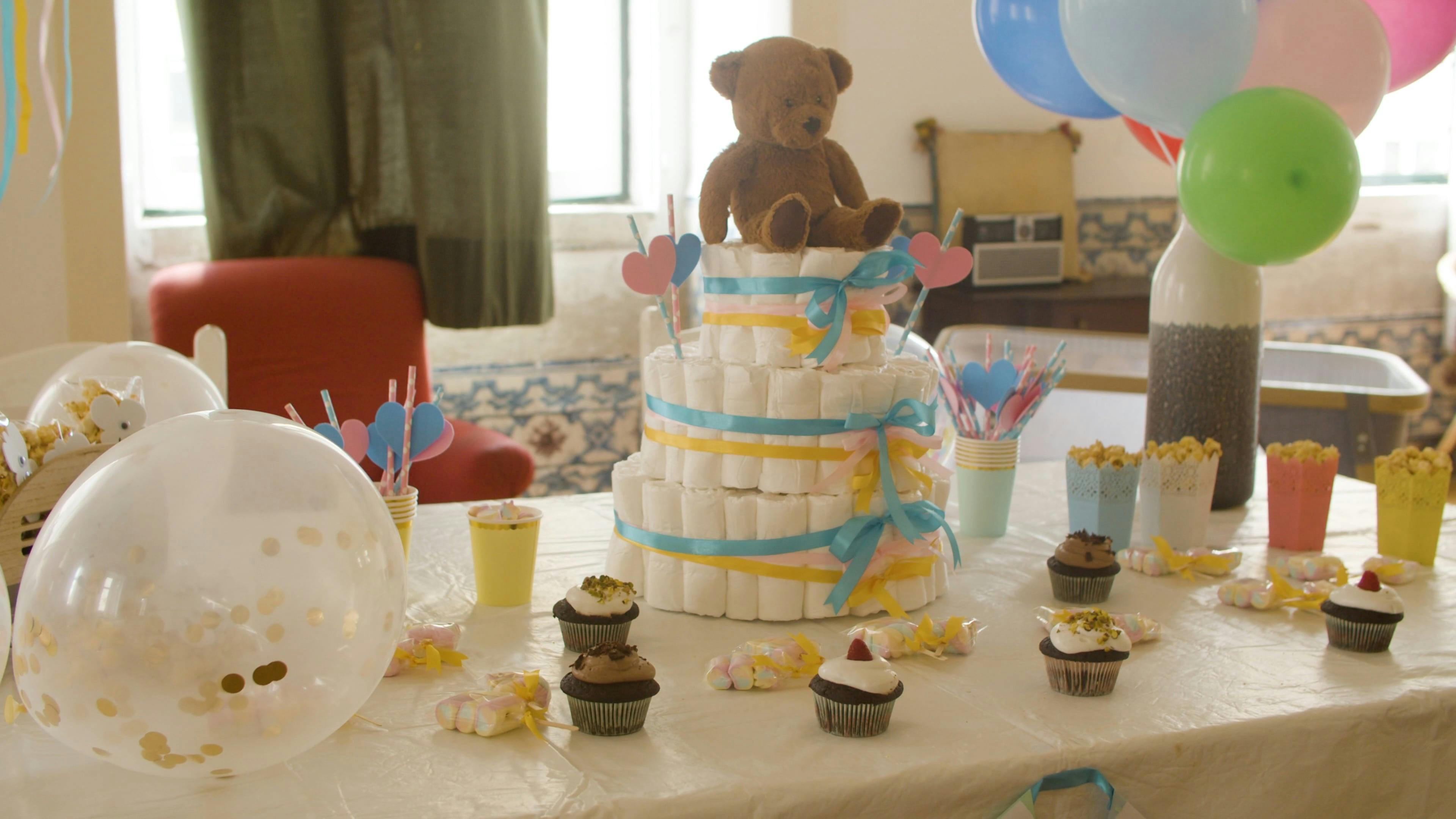 Baby Shower Decorations Free Stock Video Footage, Royalty-Free 4K & HD  Video Clip