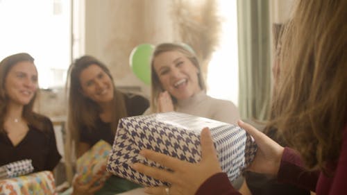 Woman Receiving a Gift 