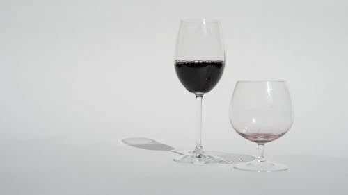 Pouring Wine in a Wine Glass