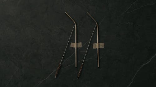 A Stainless Steel Straws and Brushes