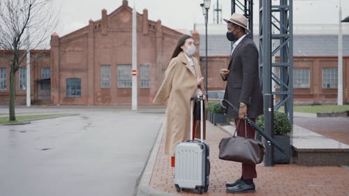 Man and Woman Talking to Each Other