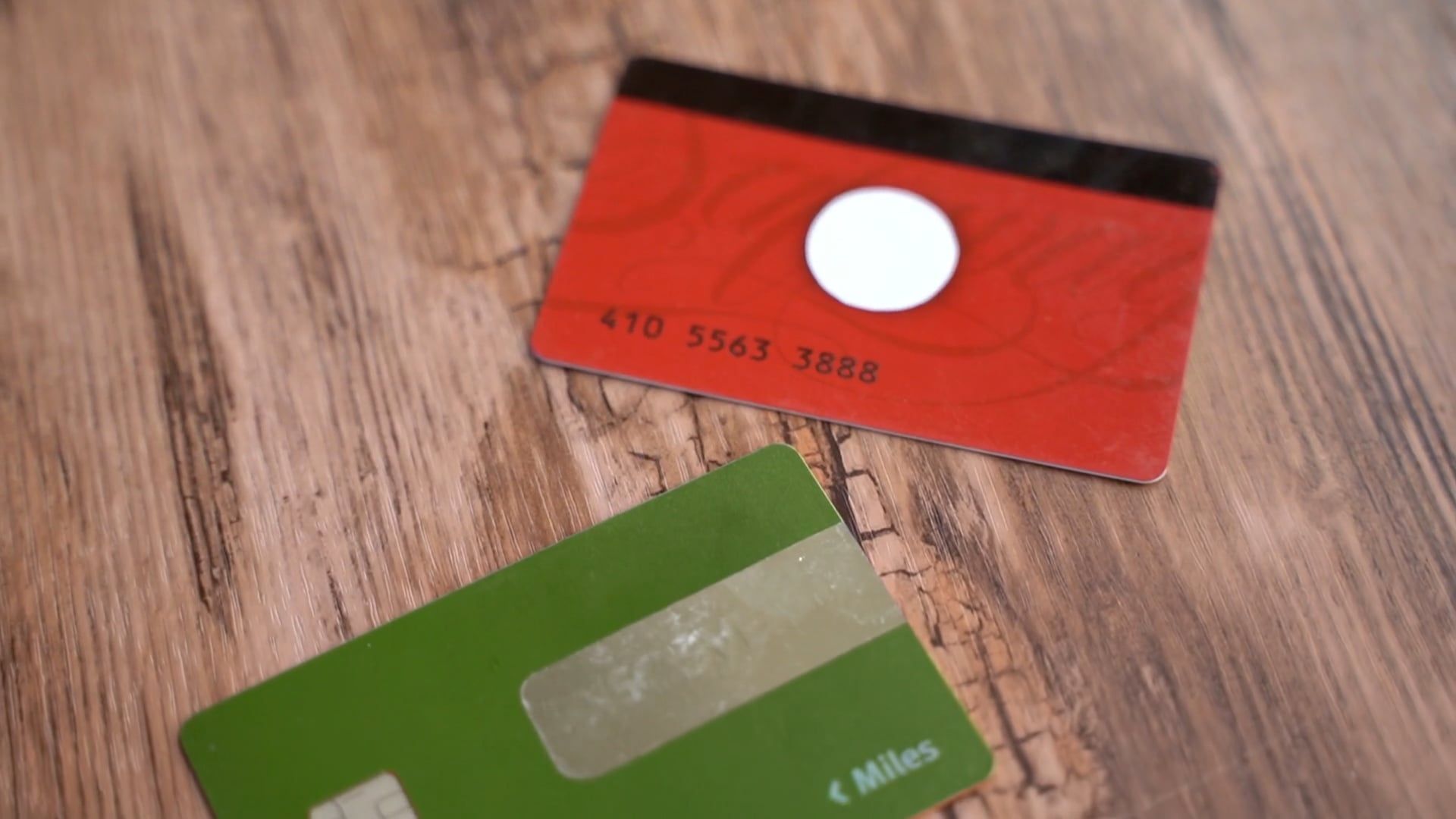 Close-Up View of Different Colors of Bank Cards · Free Stock Video