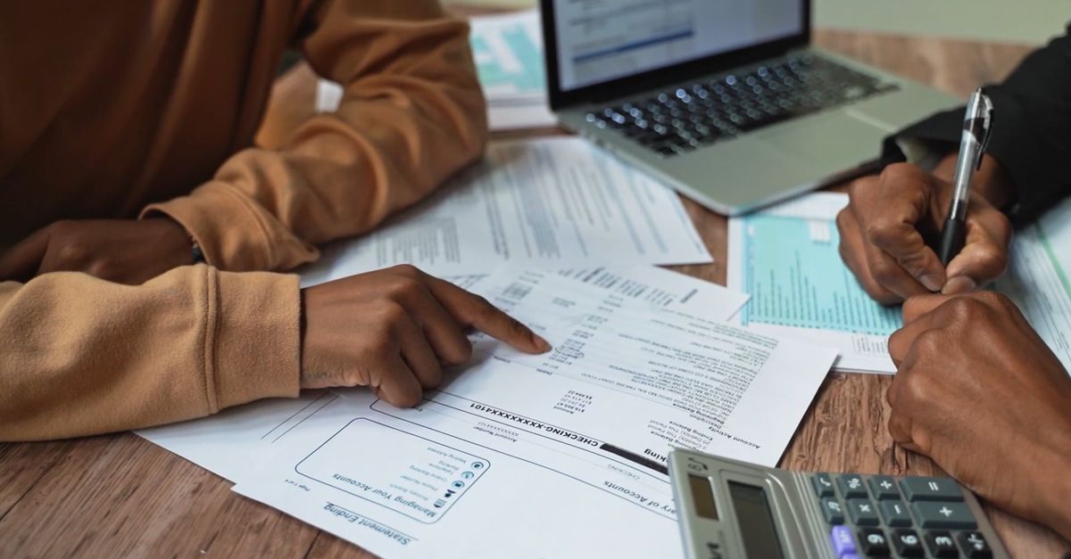 A Person Explaining a Document · Free Stock Video