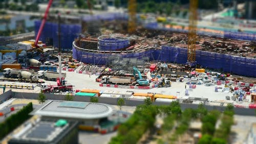 Construction Workers at a Construction Site