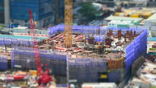 Heavy Equipment at a Construction Site